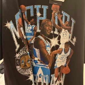 Jordan Black T-Shirt with Graphic Design